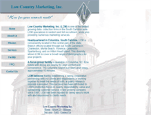 Tablet Screenshot of lowcountrymarketing.com